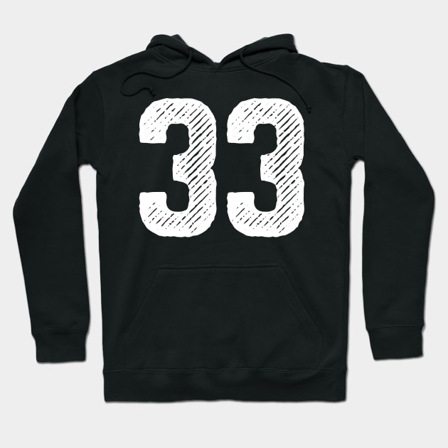 Rough Number 33 Hoodie by colorsplash